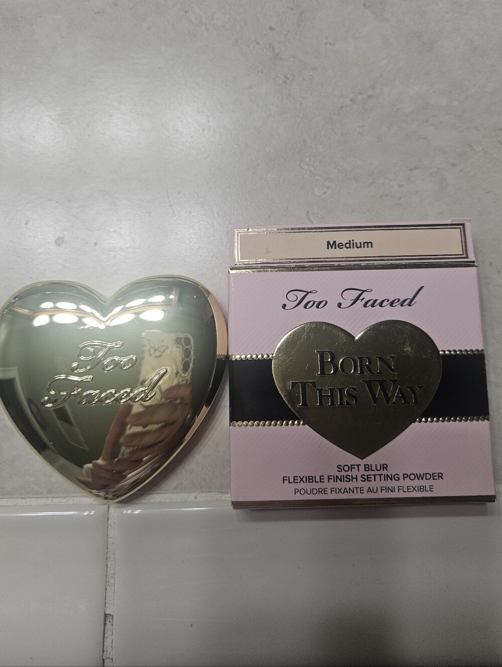 NWT Too Faced Soft Blue Flexible Finish Setting Powder